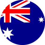 Australia flag round